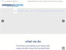Tablet Screenshot of cornwellcenter.org